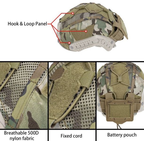 Кавер(чохол) IDOGEAR Multicam на каску Fast M47-00 фото