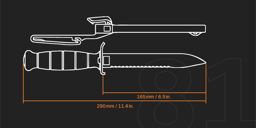 Німецький тактичний ніж MFH Glock 81 M45-00 фото