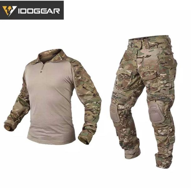 Тактичний костюм IDOGEAR G3(убакс+штани) з наколінниками Multicam M23-00 фото